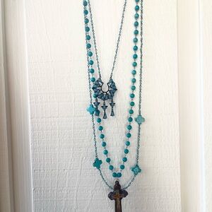 Turquoise Beaded Western Necklace Bundle
